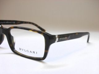 New Authentic Bvlgari BV 3013A 504 Havana Eyeglasses