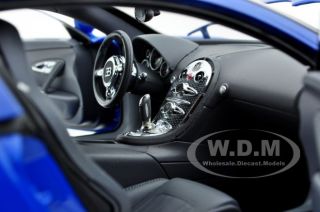 Brand new 118 scale diecast car model of 2009 Bugatti Veyron Blue by