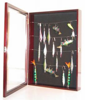 Fishing Lure Bait Spoon Display Case Cabinet