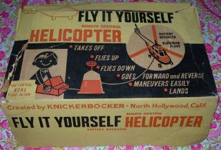 Knickerbocker Fly It Yourself Helicopter 187 1960S