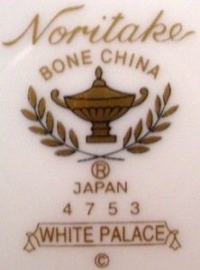Noritake China White Palace 4753 pttrn Salad Plate
