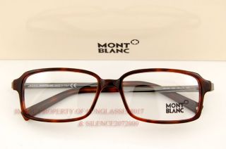 Mont Blanc Eyeglasses Frames 298 052 Havana Gunmetal for Men