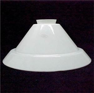 Vianne White Glass Cone 3 25 x 14 Pendant Light Shade Art Deco