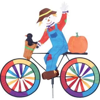 Thanksgiving Autumn Scarecrow Bicycle Yard Garden Ground Wind Spinner