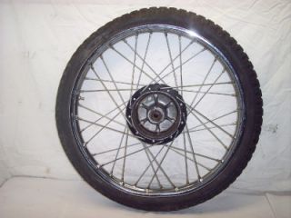 78 Honda XL175 XL 175 Enduro Front Tire Hub Rim Wheel
