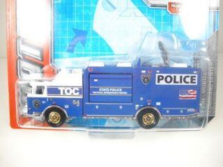 Matchbox Real Working Parts E One Mobile Command Police Truck
