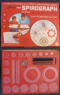Vintage Kenner SPIROGRAPH (NO. 401)   Wheels/ Pens/Board/Instructions