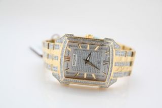 Mens Wittnauer 12B017 Swarovski Krystal Collection Crystal Swiss Watch
