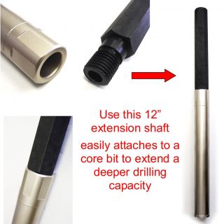 12” Core Drill Bit Extension 1 1 4” 7 Female to 1 1 4” 7 Male