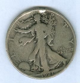 1921 Walking Liberty 50 Cents Nice Coin Unmolested Surfaces Key Date