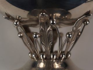 Vintage Vase Bowl Candy Cherry Sterling Silver J K Leaf European