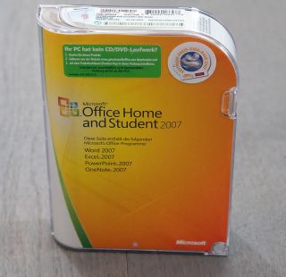 Microsoft Office Home and Student 2007   mit Original Datenträger in
