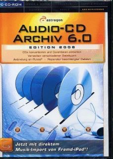AUDIO CD ARCHIV 6.0 EDITION 2008   PC CD ROM   NEU