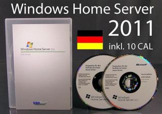 Microsoft Windows Home Server 2011 + 10 CAL Vollversion 64 Bit OVP NEU