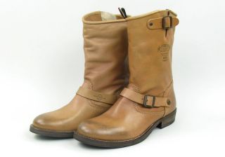 Tommy Hilfiger Lederstiefel Schuhe Boots Gr 37 Hudson 2 A braun