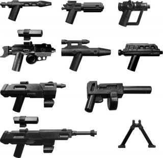 Wars/Little Arms Waffen 9 Blaster Pistole Gewehr 2012 NEUHEITEN Set012