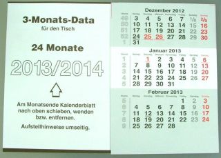 Ersatzkalendarium für Tischkalender 2013   2014