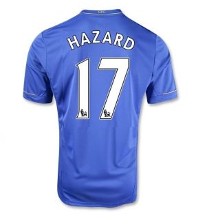 Hazard #17 Home Soccer Jersey 12/13 Authentic Name and Number