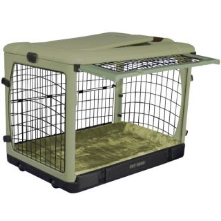 Dog New Puppy Center Pet Gear The Other Door Deluxe Steel Crate with Bolster Pad for Pets