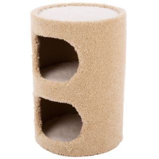 Whisker City® Two Story Plush Cat Cave   Furniture & Towers   Furniture & Scratchers