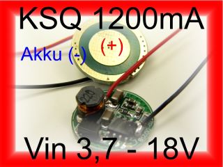 KSQ LED Treiber Konstantstromquelle 1200mA, Vin 3 18V