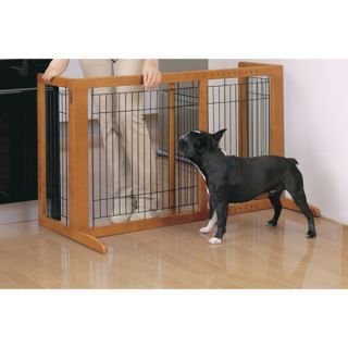 Richell USA Eco Friendly Freestanding Tall Pet Gate   Dog   Boutique