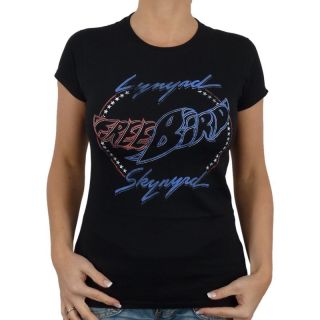 Lynyrd Skynyrd   Free Bird Band Girlie Shirt, schwarz