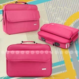 15 17 Zoll rosa Pink Laptoptasche Notebooktasche Nylon Messenger