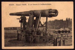 50814 AK Essen Krupp s Fabrik 21 cm Kanone