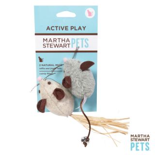 Martha Stewart 2 Pack Naturals Mice Cat Toys   Mice   Toys