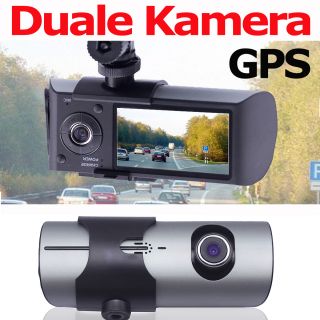 Auto KFZ Duale GPS Kamera DVR Uberwachungskamera Camcorder Videokamera