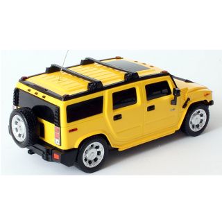 Hummer H2 mit Fernsteuerung 124 in gelb und rot Modellauto