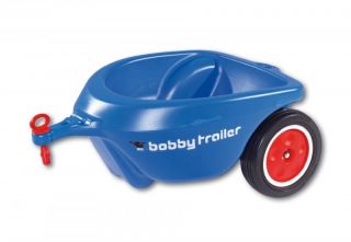 BOBBY CAR New Bobby Car Anhaenger blau Fluesterraeder L 50 x B 29 x H