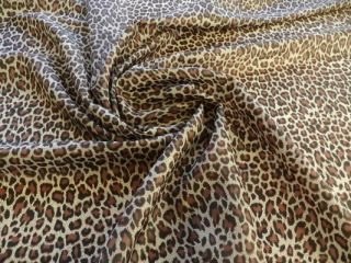 Futter Stoffe Futter Taft Leoparden Muster Braun Creme 1m7,95 Euro