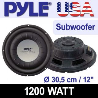 PYLE USA PLWCH12D 30 5cm 12 SLIM Auto Subwoofer Chassis 1200W 600W RMS