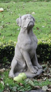 Hund Dog orig. englischer Sandstein 50 cm 30 kg Steinfigur