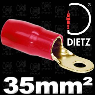 DIETZ 27642 Kabelschuh Ringöse rot 35 mm2 / d 8,5 mm