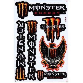 MONSTER Sponsoren Aufkleber Racing Tuning Motocross MX Sticker Bogen
