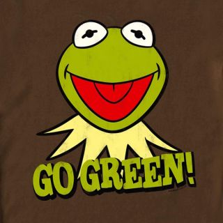 Muppets Kermit der Frosch Marken T Shirt mit coolem Go Green Print