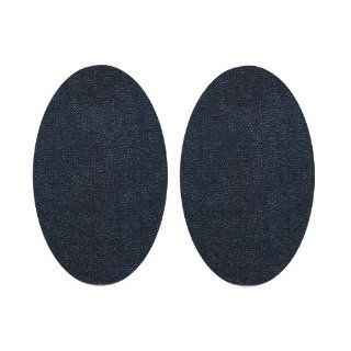 tlg. Set: ovaler Flicken   jeans blau Jeansflicken 9,5 cm * 15,5 cm
