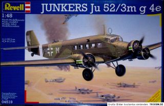 Transportflugzeug Junkers Ju 52/3m g 4e, Revell, 1:48