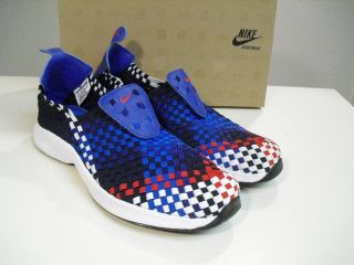 New Nike Air Woven QS Euro Pack Obsidian Red Royal Blue White sz 12 DS