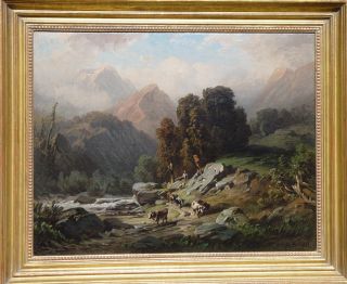 August Seidel Almabtrieb Marterl Berchtesgaden Salzburg