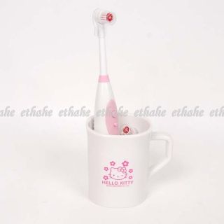 Hello Kitty Elektrische Zahnbürste Akku Tasse Set WH52