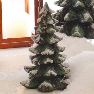 TANNE Deko Kunstschnee Poly 17cm Dekotanne Tannenbaum Weihnachten