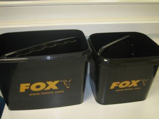 Fox Carp Bucket Eimer schwarz Futtereimer für Boilies Pellets Mais