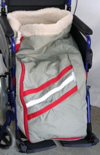 Rollstuhl SCHLUPFSACK Fußsack Schurwolle für Kinder und Jugendliche