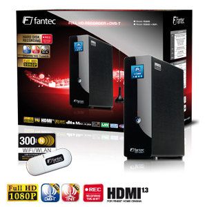 Fantec R2650+WiFi Recorder (Farb LCD, Full HD 1080p DVB T, H.264, MKV