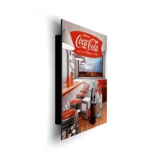 Coca Cola   diner // Deko Panel 40 x 50 cm // Wanddekoration // Poster