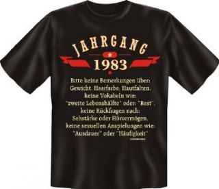 30 Geburtstag Jahrgang 1983 Sprüche Fun Tshirt Lustige Witzige